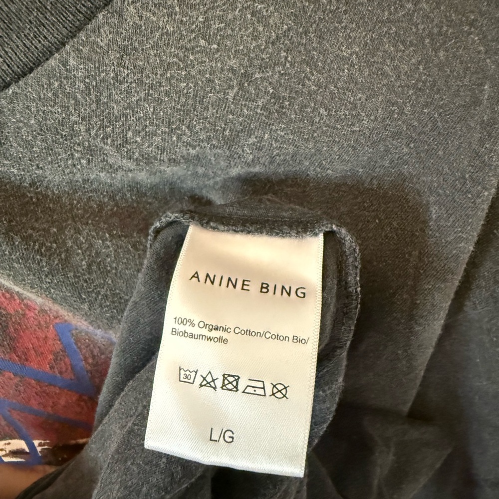 Anine Bing Charcoal Crewneck Sweatshirt - Picture 3 of 3